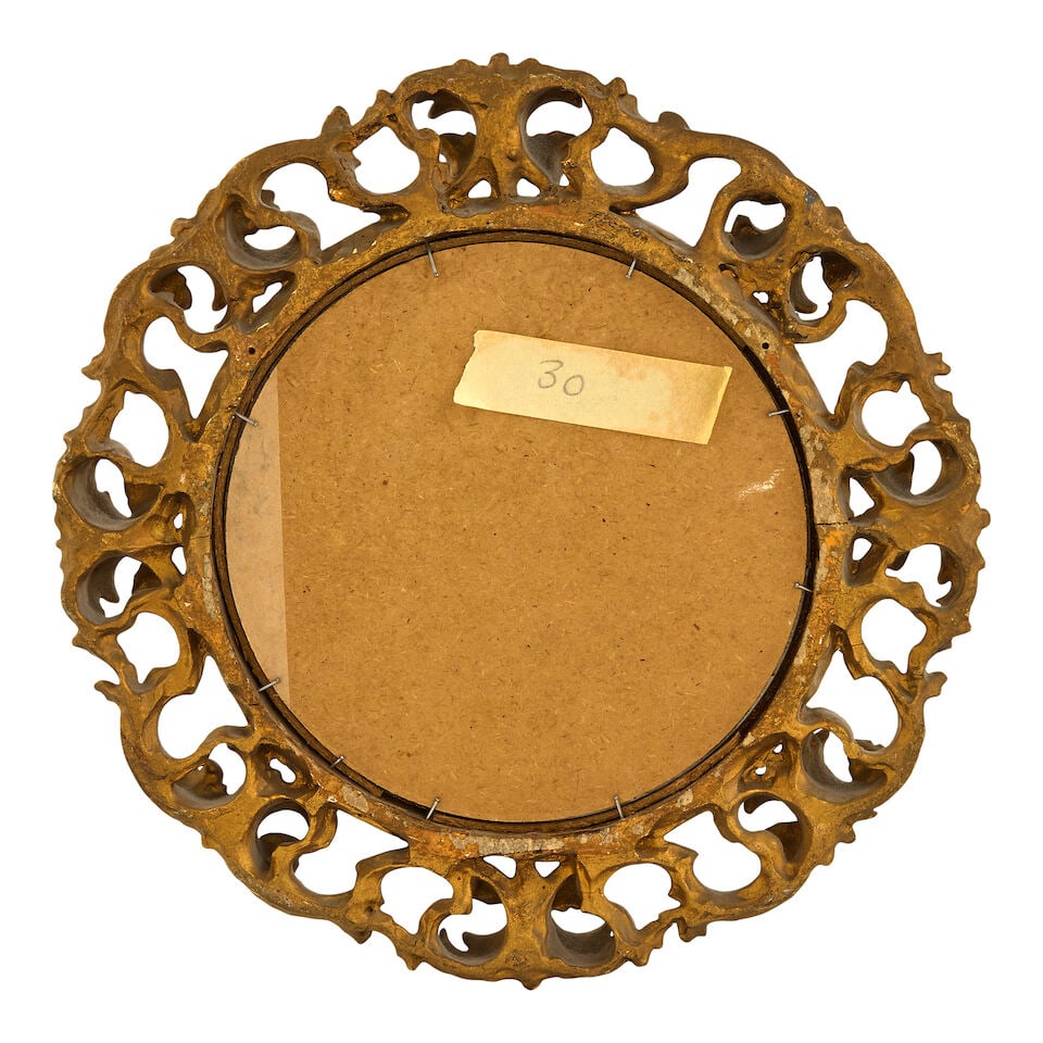 A 19th century Continental circular porcelain painted plaque In the KPM style, after Raphael (Ur... - 2