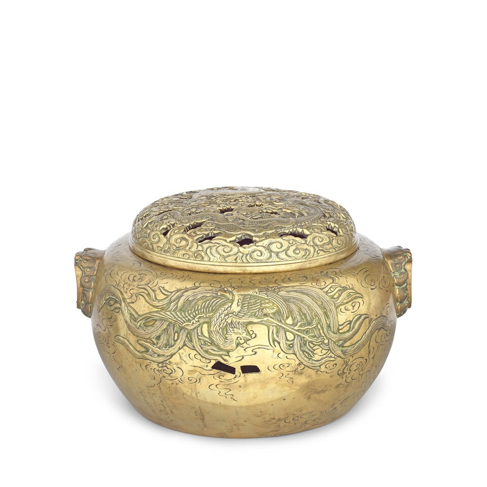 A large bronze incense burner and cover Japan, 20th century - 2