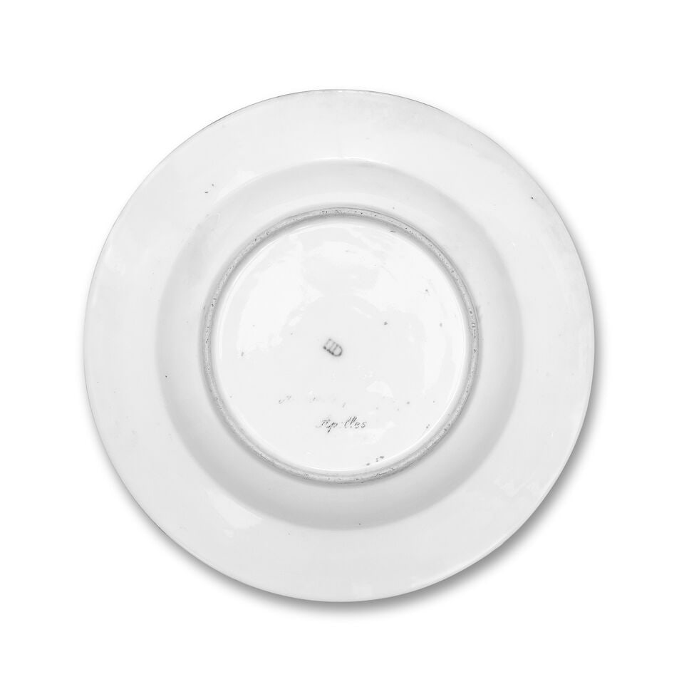 An early 20th century Vienna-style porcelain plate Painted with a figural scene after Angelica K... - 2