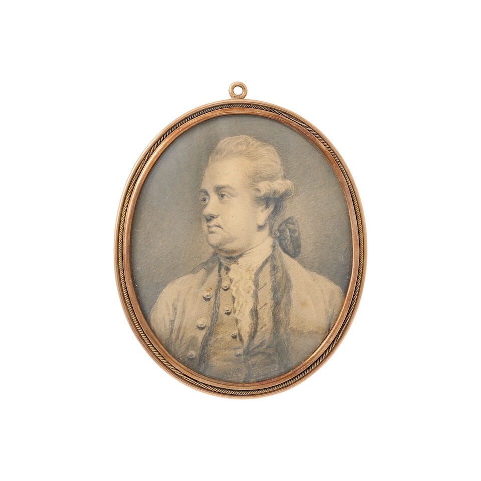 Henry Eldridge (English, 1768-1821): Portrait of Edward Gibbon, after Reynolds, together with tw... - 7