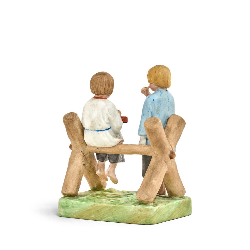 A porcelain figure group of child musiciansGardner Porcelain Factory, Moscow, late 19th - early ... - 2