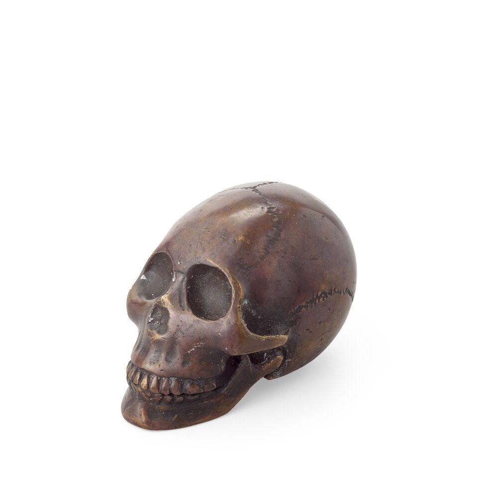 A North European patinated bronze memento mori Probably late 19th century - 2