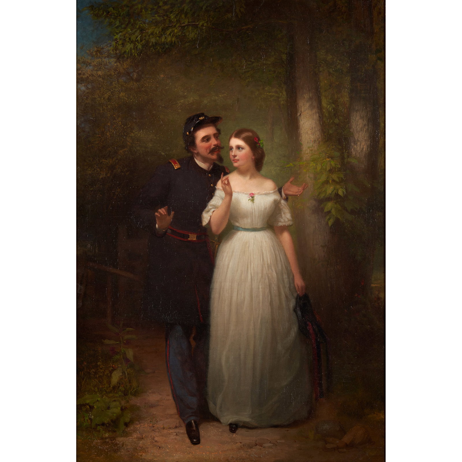 John George Brown (1831-1913) I Don't Believe a Word of It 30 x 20 1/8 in. (76.2 x 51.1 cm.) (Pa... (1 of 1)