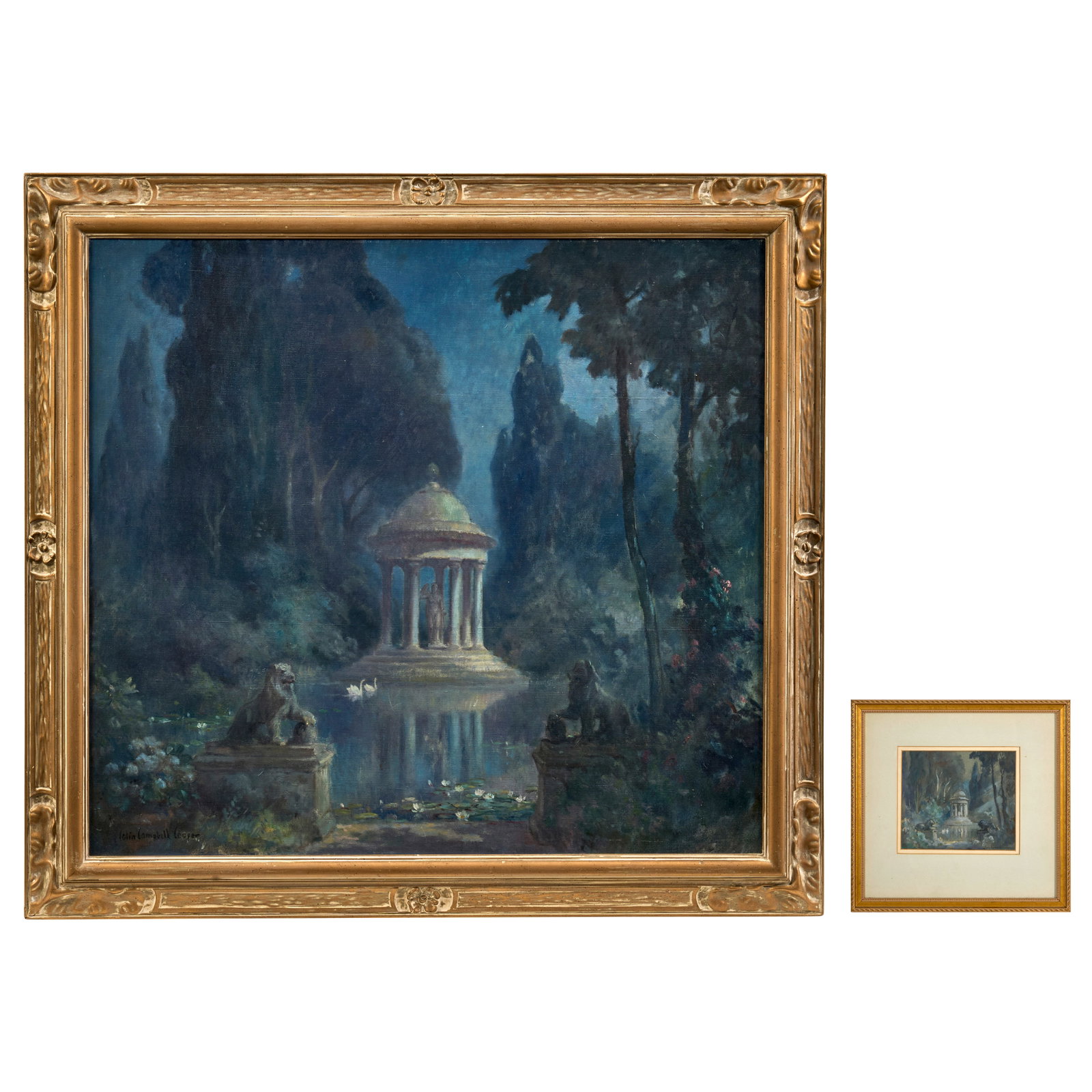 COLIN CAMPBELL COOPER (1856-1937) The Temple of Venus 33 x 36 in. (83.8 x 91.4 cm.): COLIN CAMPBELL COOPER (1856-1937) The Temple of Venus signed 'Colin Campbell Cooper' (lower left) and inscribed with title on a handwritten label (affixed to the stretcher) oil on canvas 33 x 36 in. (