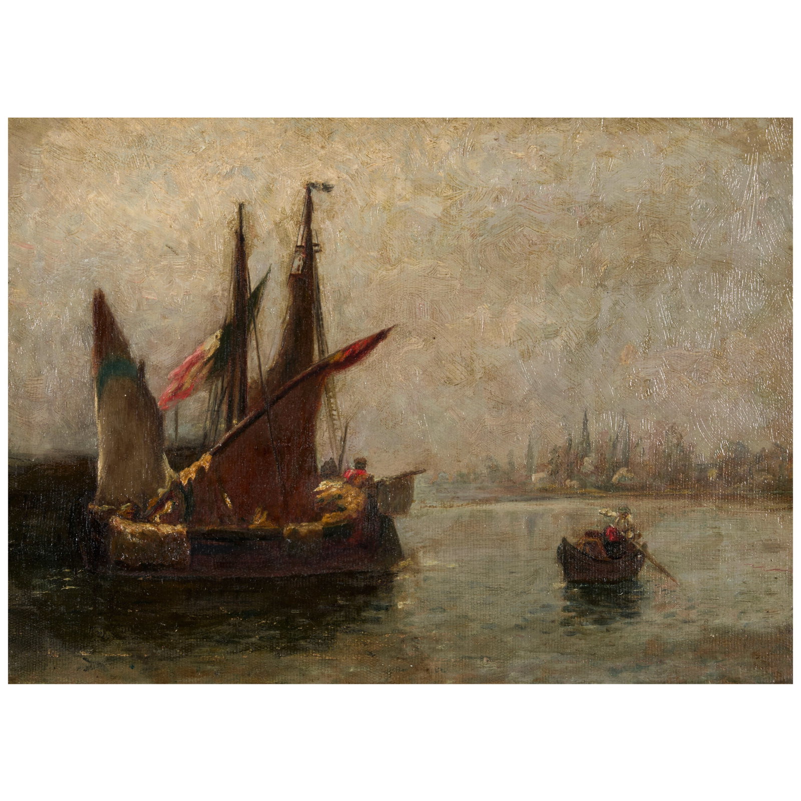 John Joseph Enneking (1841-1916) Venice Canal 10 x 14 in. (25.4 x 35.6 cm.) (1 of 1)