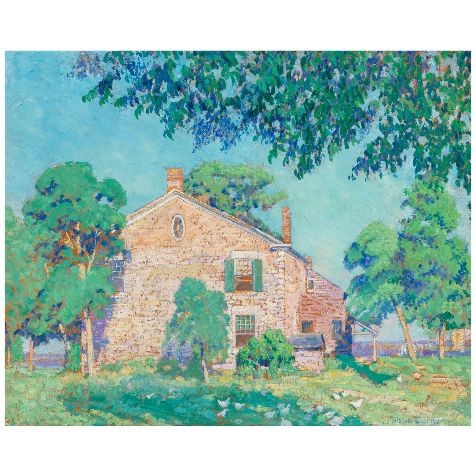 ALSON SKINNER CLARK (1876-1949) Windy Hill Farm 25 5/8 x 32 in. (65.1 x 81.3 cm.) (Painted in 19... (1 of 1)