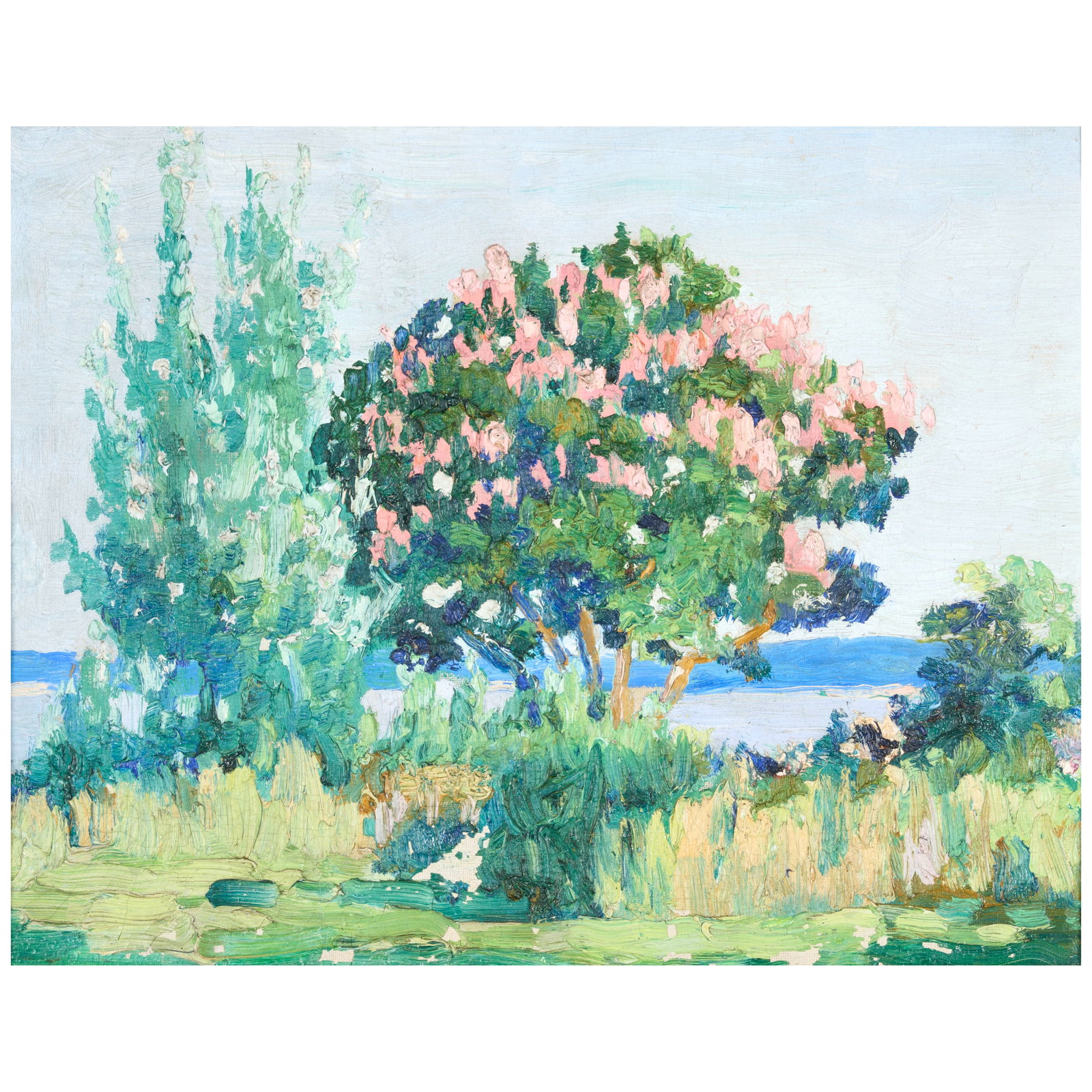 JOHN KELLY FITZPATRICK (1888-1953) Crepe Myrtle at Camp Duffie 13 3/4 x 17 5/8 in. (34.9 x 44.8 ... (1 of 1)