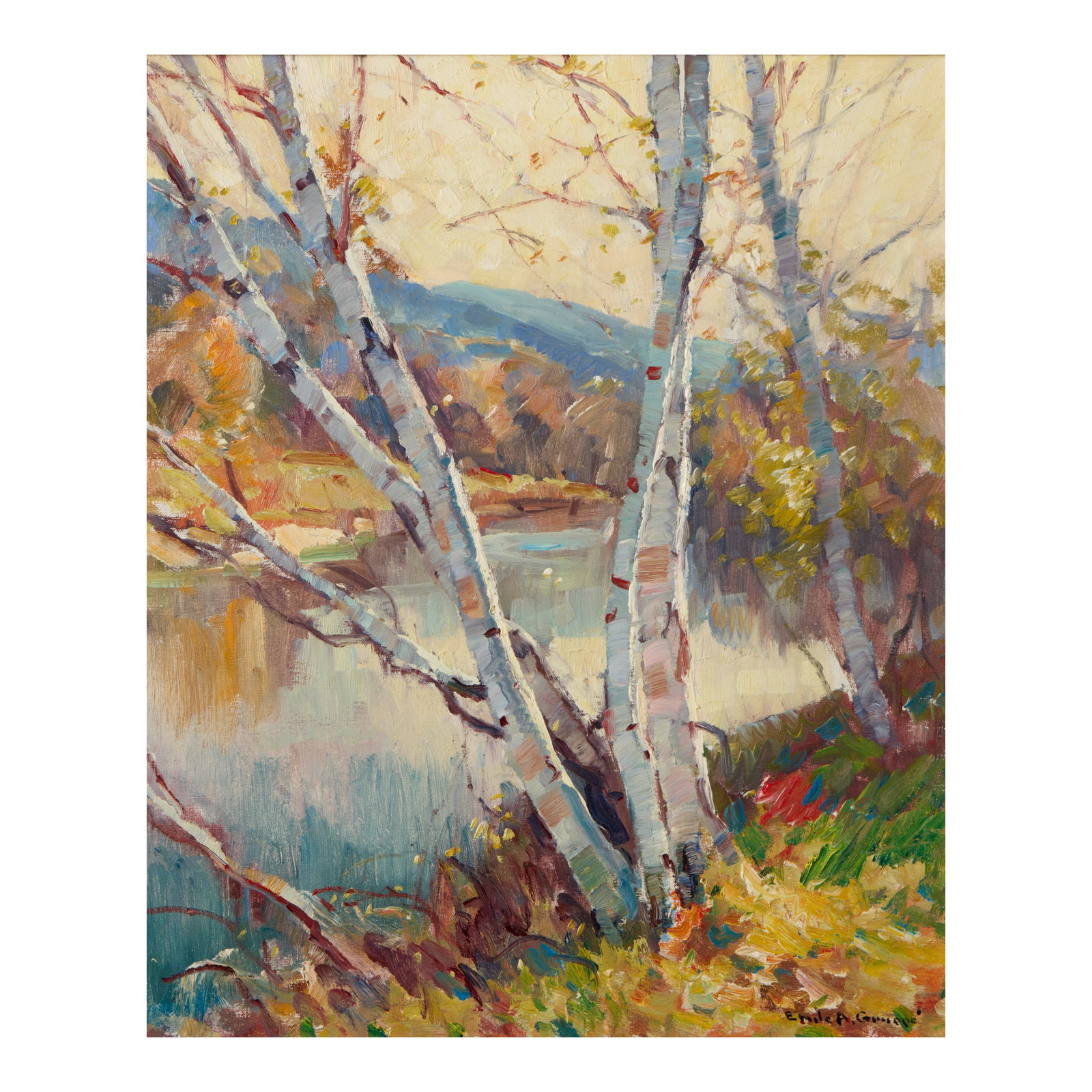 EMILE GRUPPE (1896-1978) Vermont Birches 23 3/4 x 20 in. (60.3 x 50.8 cm.) (1 of 1)