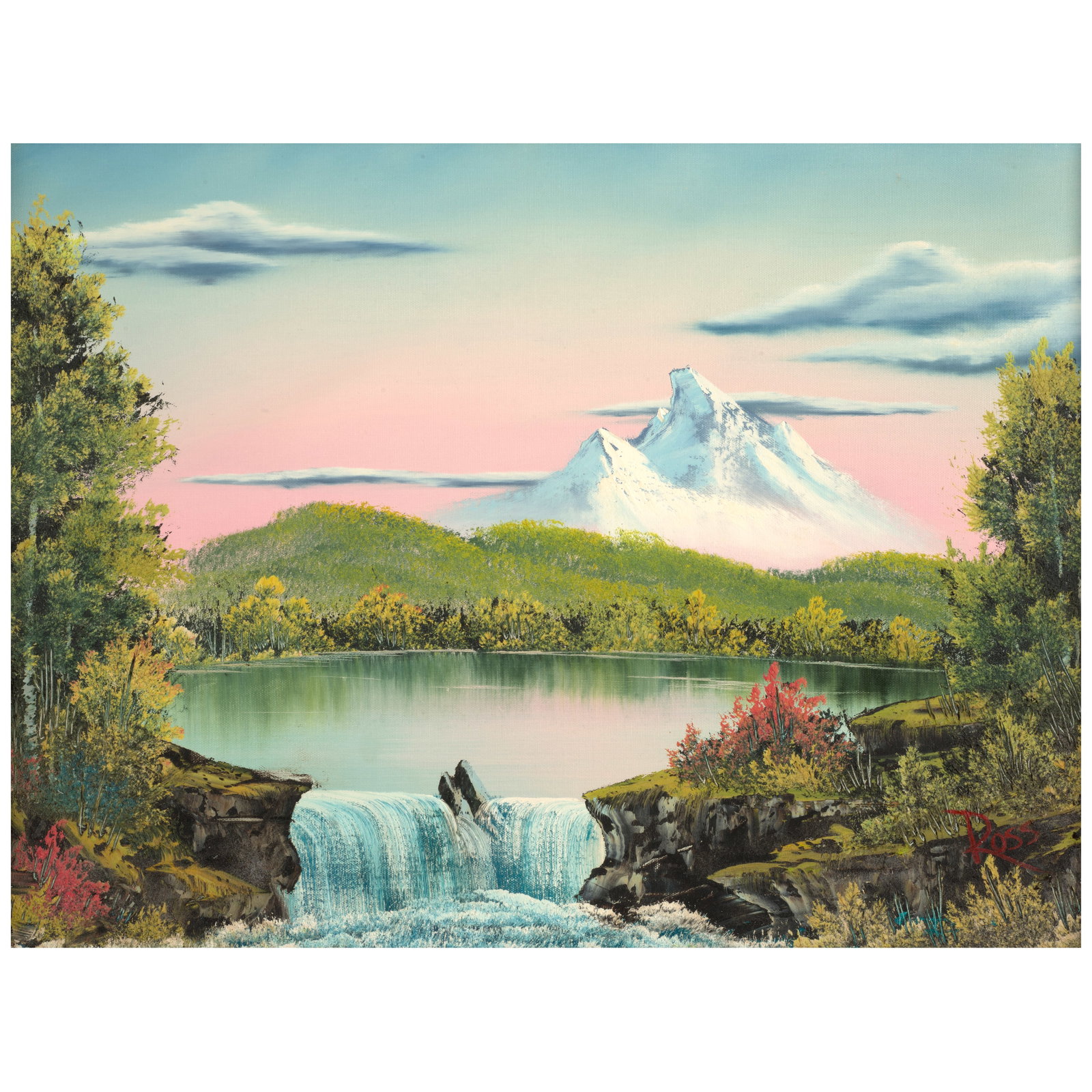 BOB ROSS (1942-1995) Landscape 18 x 24 in. (45.7 x 61 cm.) (Painted circa 1984.) (1 of 1)