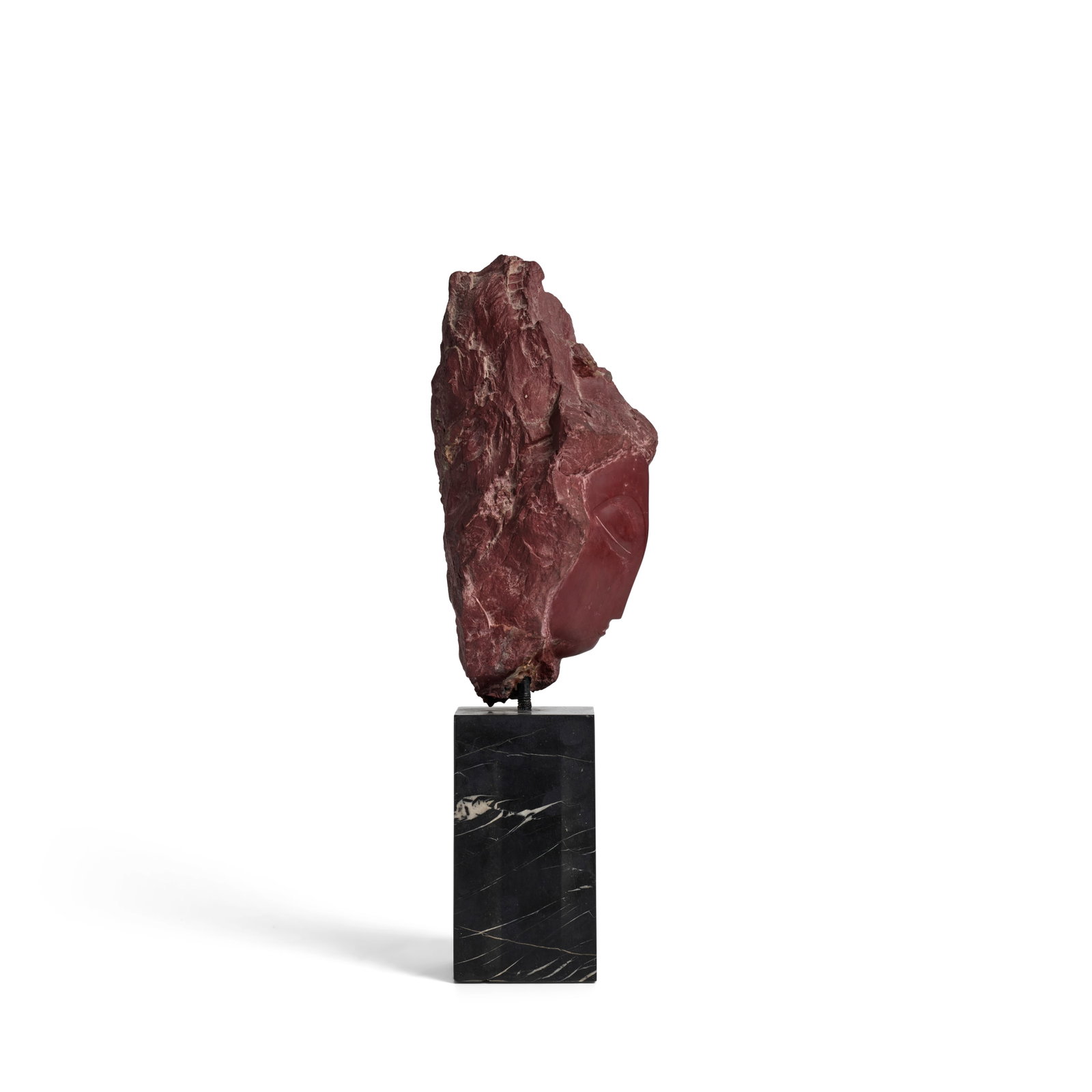 JOSE MARIANO DE CREEFT (1884-1982) Head 11 3/8 in. (28.9 cm.) high on a 6 5/8 in. (16.8 cm.) mar...: JOSE MARIANO DE CREEFT (1884-1982) Head inscribed 'J de CREEFT' (lower center) stone with elements of polished stone 11 3/8 in. (28.9 cm.) high on a 6 5/8 in. (16.8 cm.) marble base Footnotes: Provena