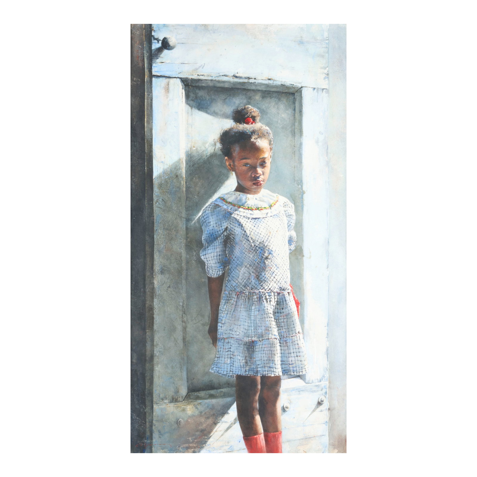 STEPHEN SCOTT YOUNG (born 1957) A Sunday Dress sight 28 1/4 x 14 1/2 in. (71.8 x 36.8 cm.) (Exec... (1 of 1)