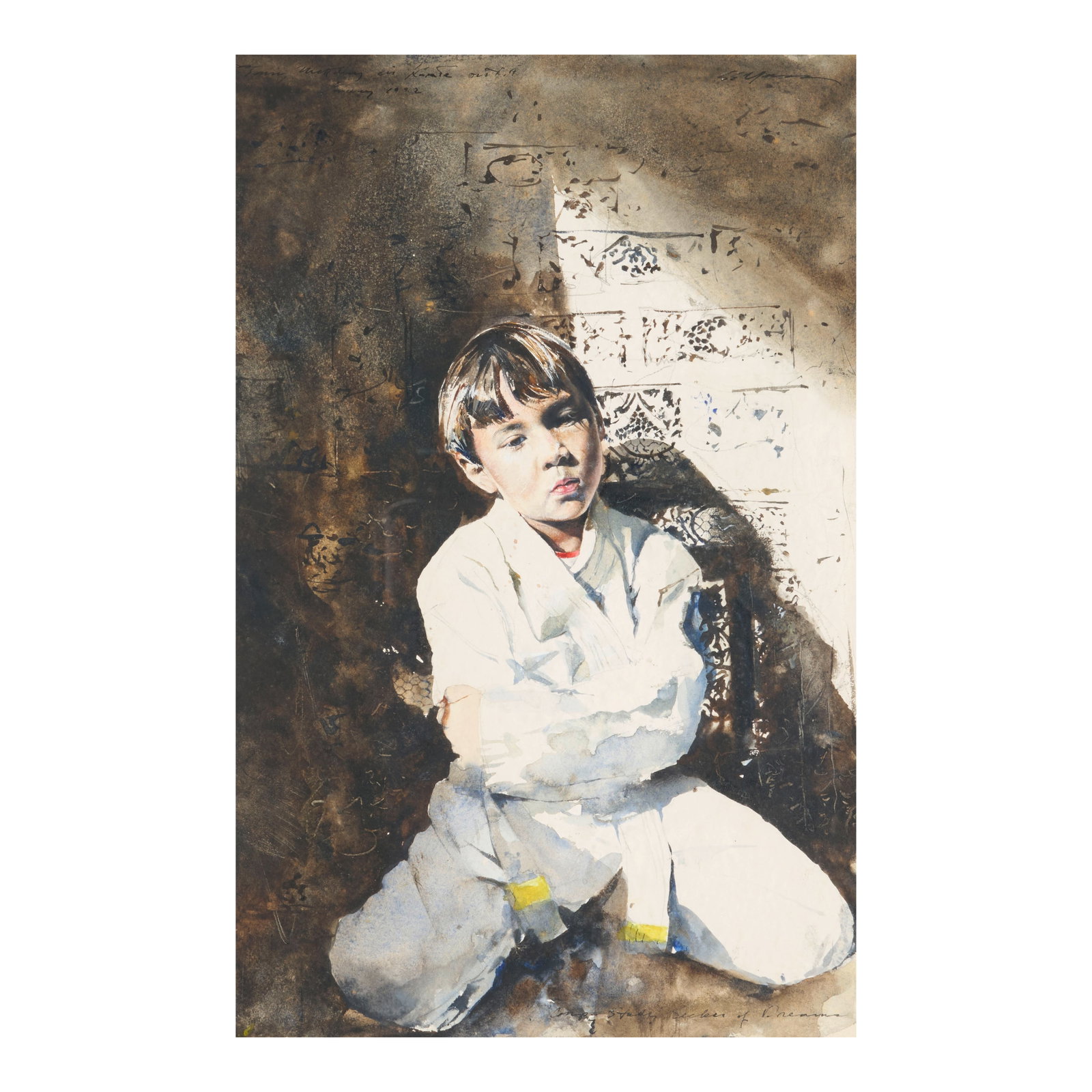 STEPHEN SCOTT YOUNG (born 1957) Study for 'Day Dreamer' sheet 17 3/4 x 11 5/8 in. (45.1 x 29.5 c... (1 of 1)