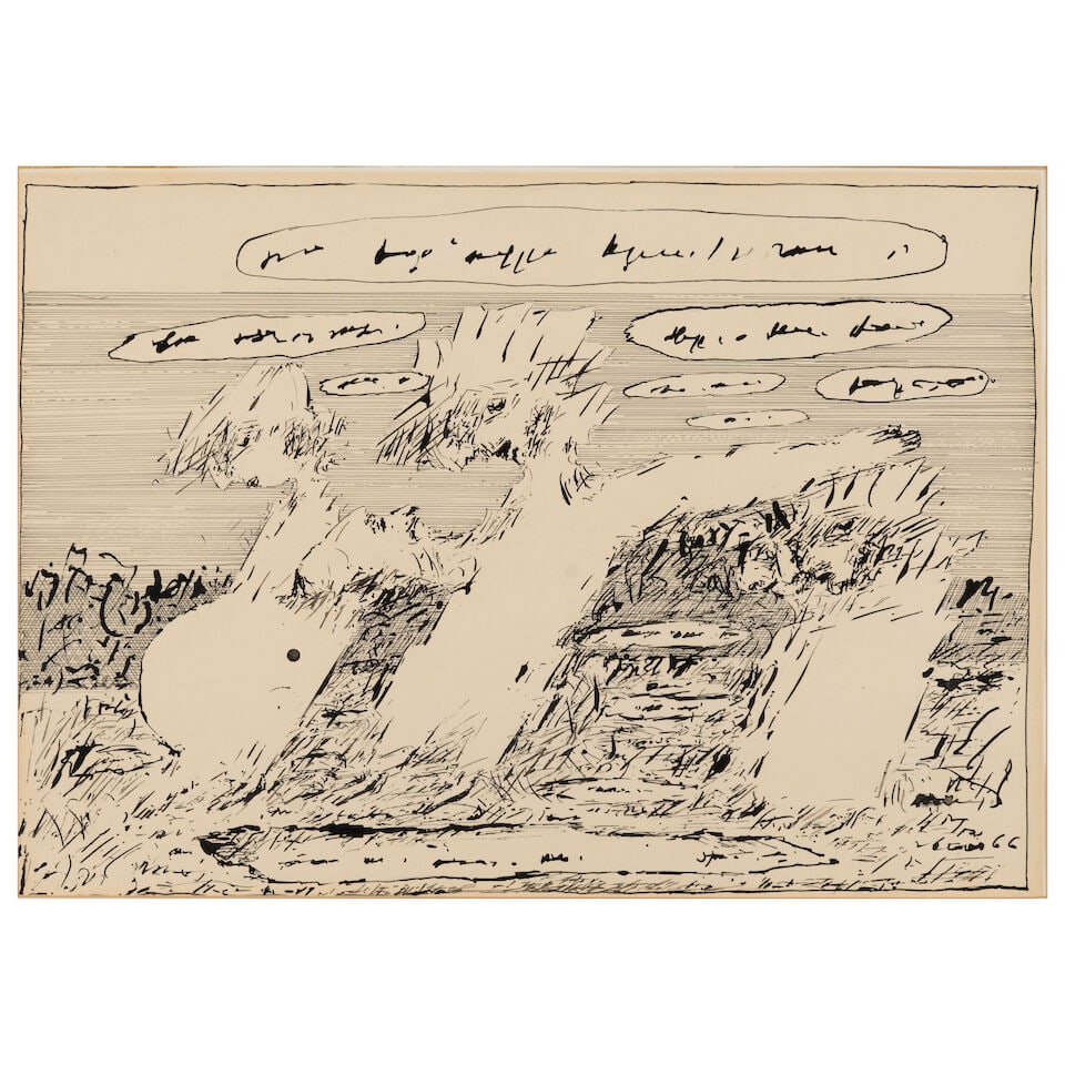 Dmitry Borisovitch Lion (Russian, 1925-1993) Trois figures/ Three figures (signed and dated '66... (1 of 2)