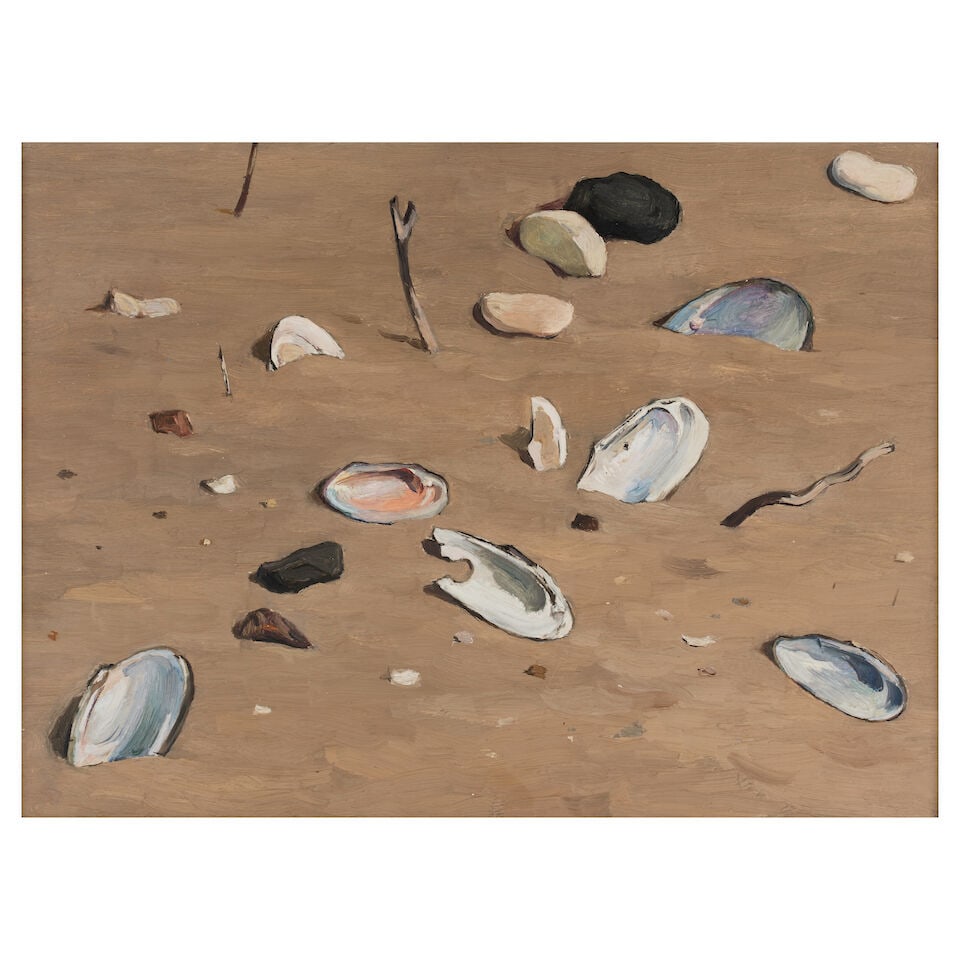 Dmitry Krasnopevtsev (Russian, 1925-1995) Coquillages sur le sable/ Shells on sand (signed in Cy... (1 of 2)