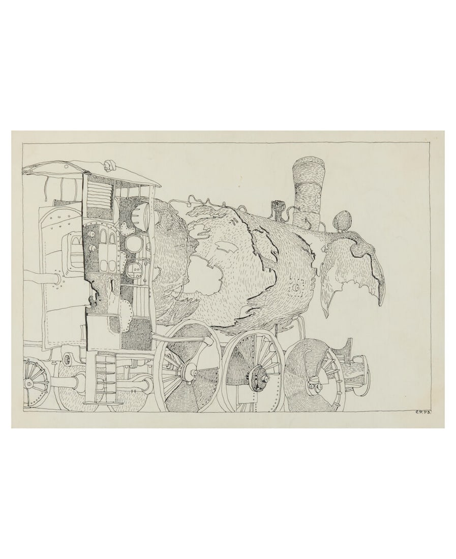 Semyon Faibisovich (Russian, born 1949) Locomotive (signed with Cyrillic initials 'SF' and dated... (1 of 1)