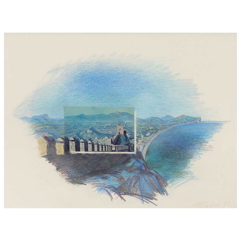 Ivan Chuikov (Russian, 1935-2020) De la série « Crimée »/ From the Crimea se...: Ivan Chuikov (Russian, 1935-2020) De la série « Crimée »/ From the Crimea series signé en cyrillique et daté « 86 » (en bas à droite) crayons de couleur &#