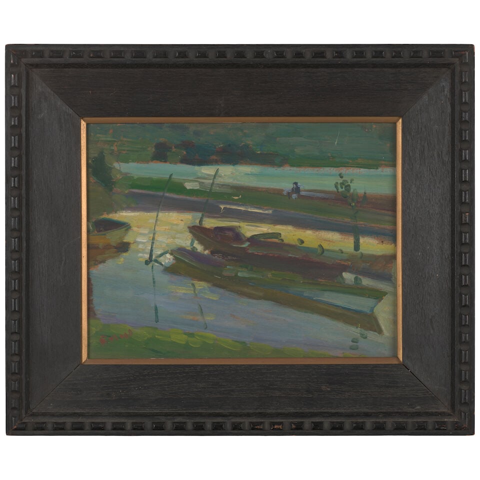 CHIU TENG-HIOK (ZHOU TINGXU, 1903-1972) River Landscape - 2