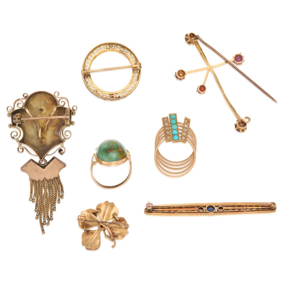 GROUP OF ANTIQUE JEWELRY - 2