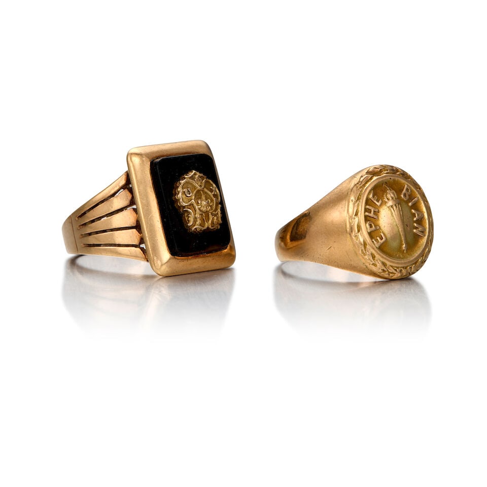 TWO ANTIQUE GOLD RINGS - 2