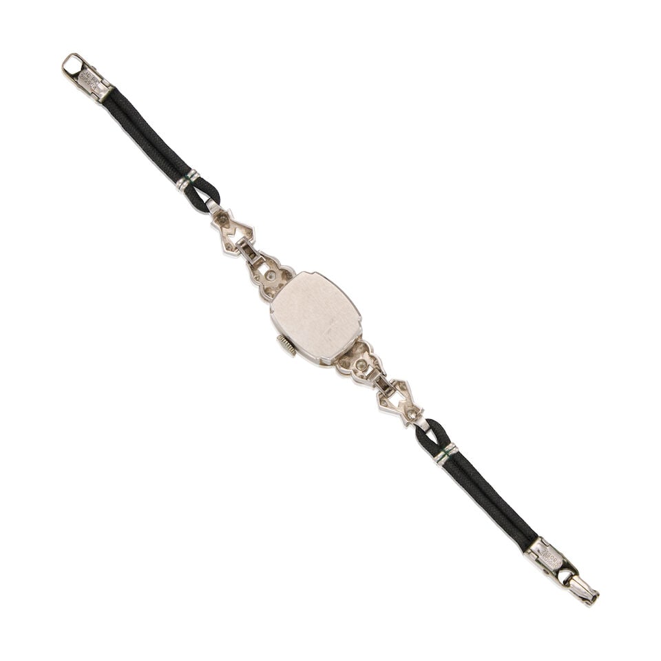 ANTIQUE HAMILTON DIAMOND WATCH - 2