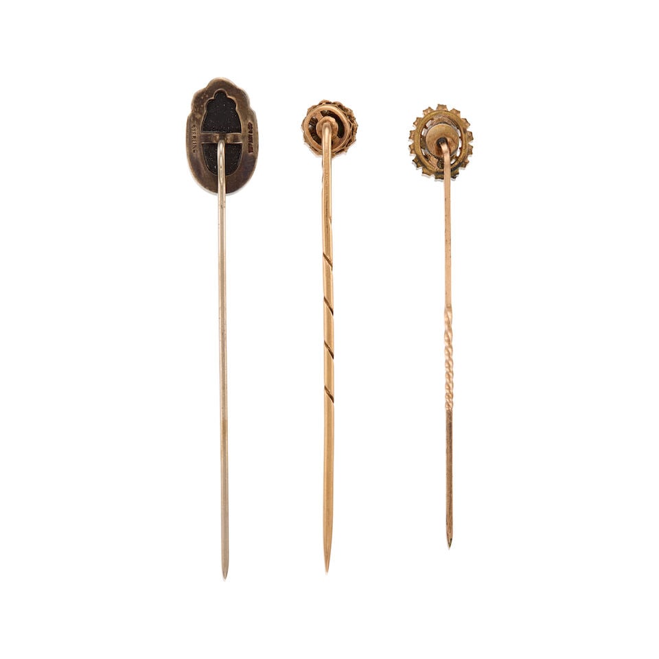 A GROUP OF ANTIQUE STICKPINS - 2