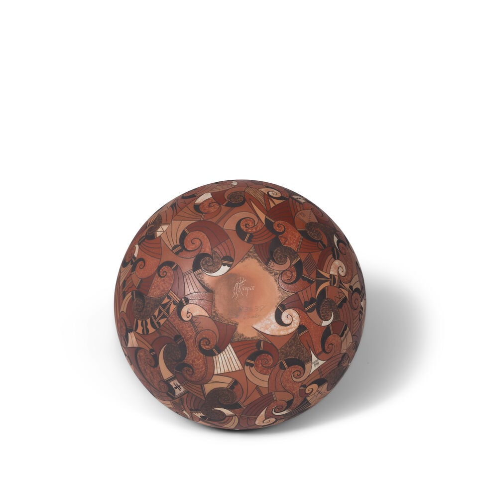 A Jacob Koopee polychrome jar - 2