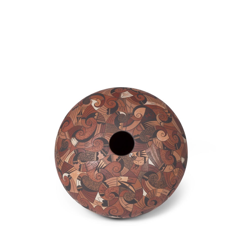 A Jacob Koopee polychrome jar - 3