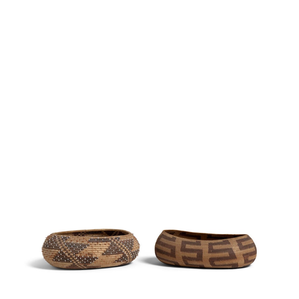 Two Pomo oval baskets (1 of 3)