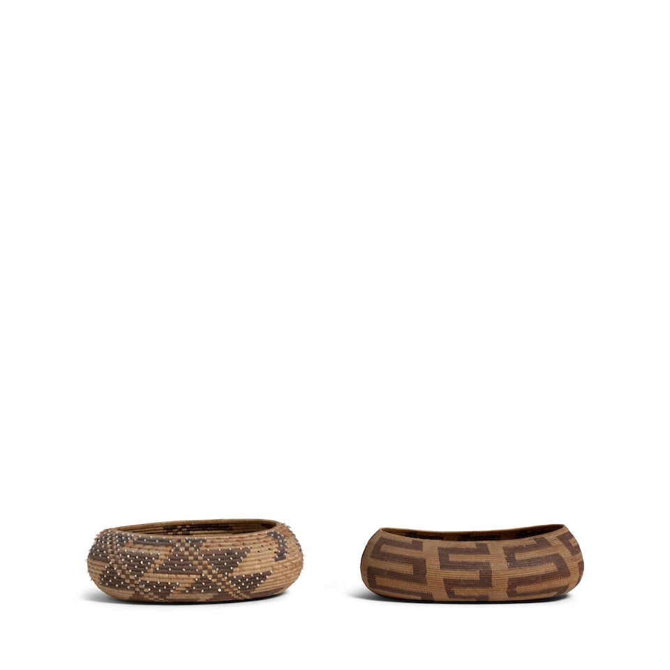 Two Pomo oval baskets - 3