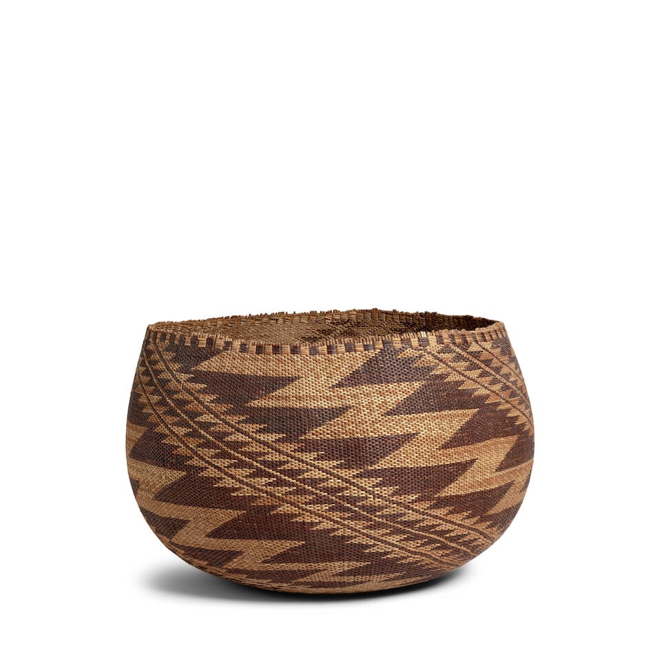 A Pomo polychrome basket (1 of 3)