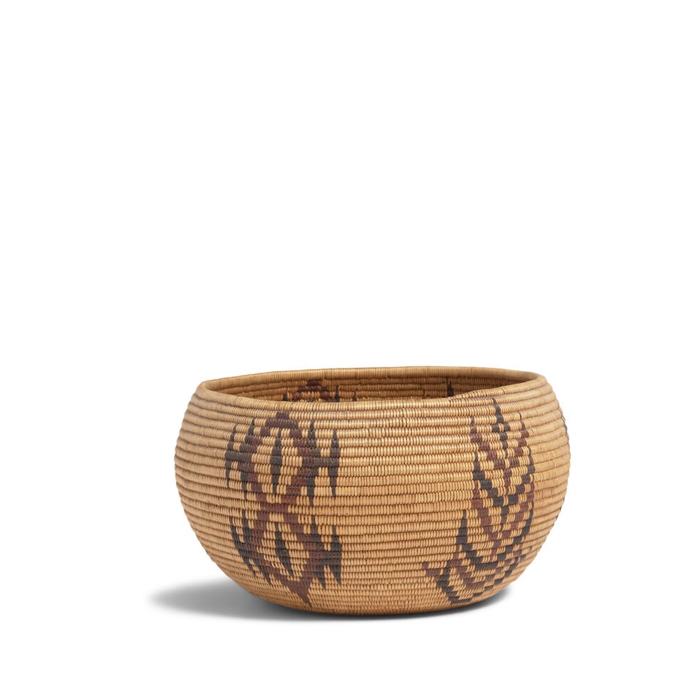 A Washoe polychrome basket - 2