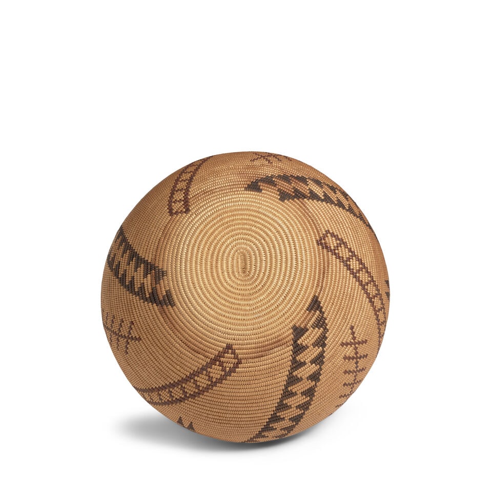 A Tillie Snooks, Washoe polychrome basket - 2