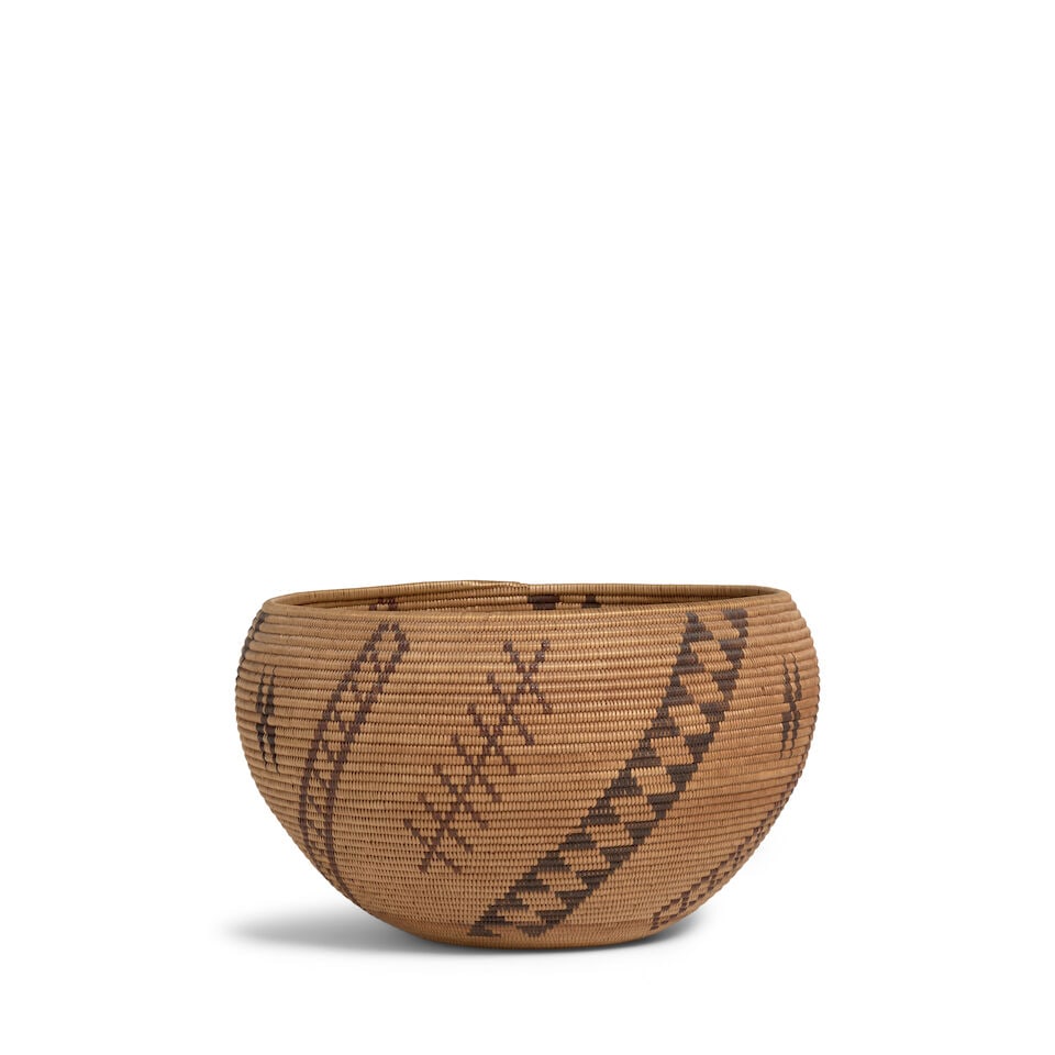A Tillie Snooks, Washoe polychrome basket - 3