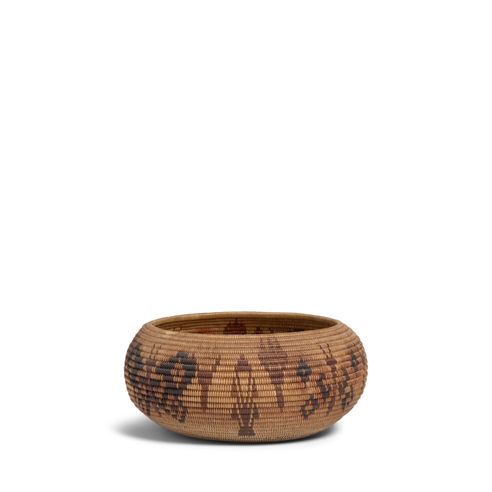 A Washoe polychrome pictorial basket - 2