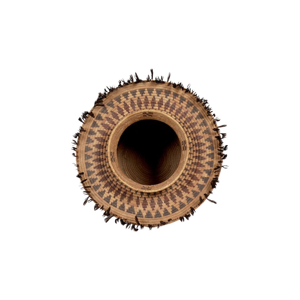 A Yokuts polychrome bottleneck basket - 3