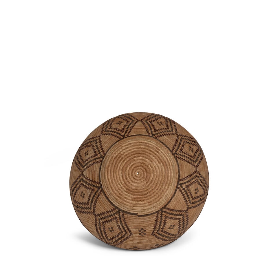 A Yokuts polychrome bottleneck basket - 2