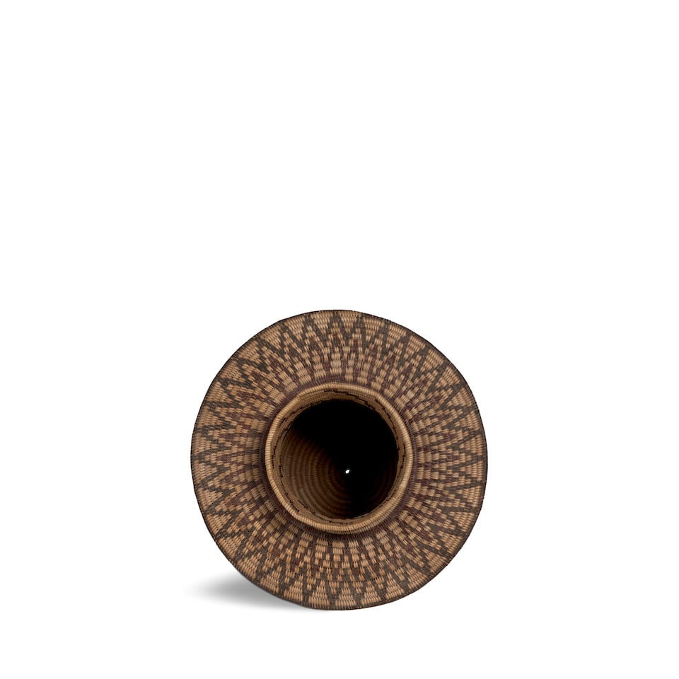 A Yokuts polychrome bottleneck basket - 3
