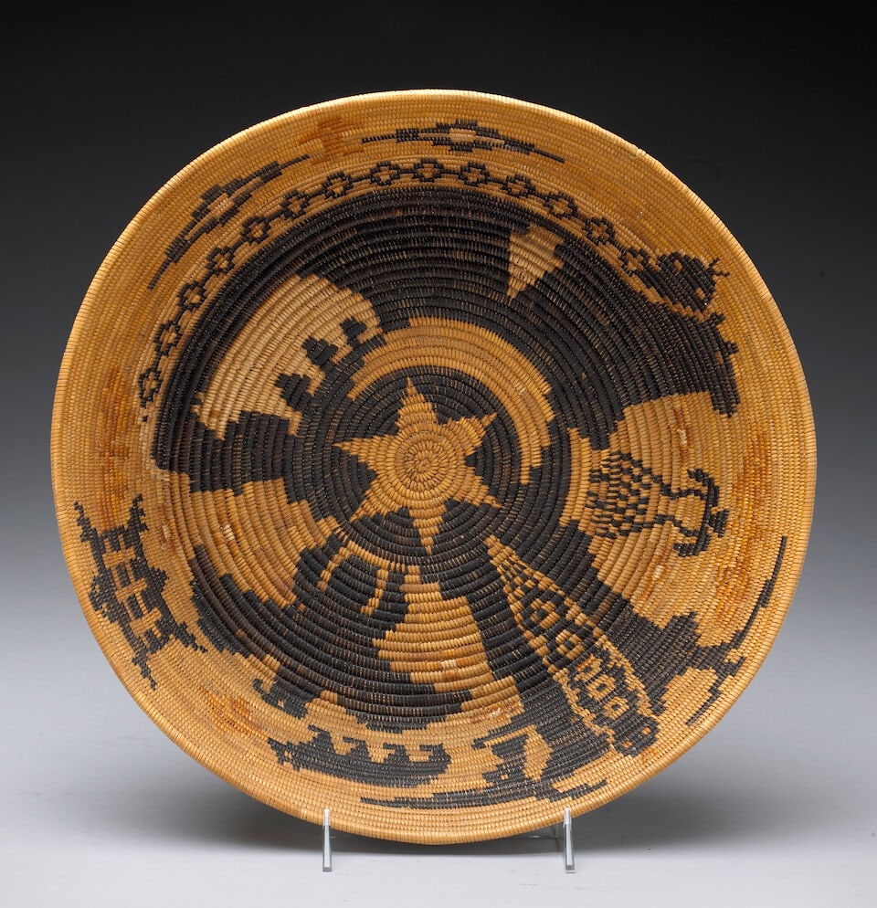 A Southern California polychrome pictorial basket - 2