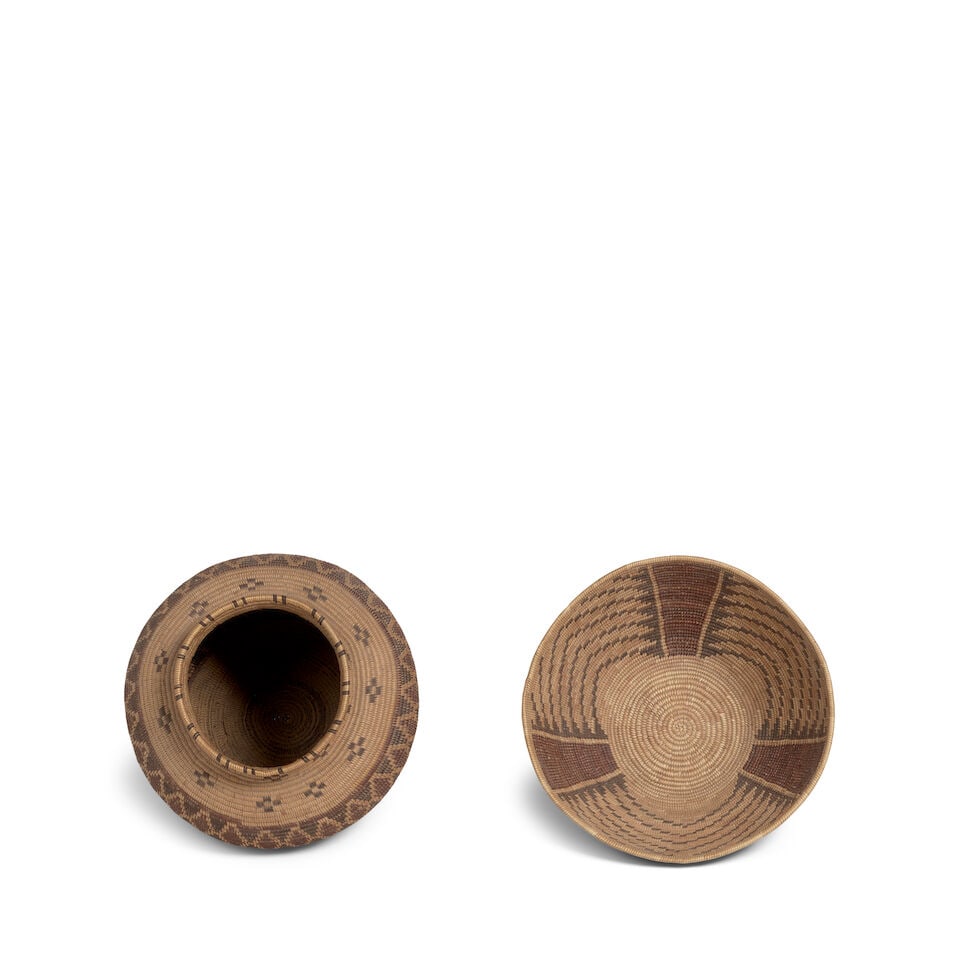 Two Kern Valley region polychrome baskets - 2