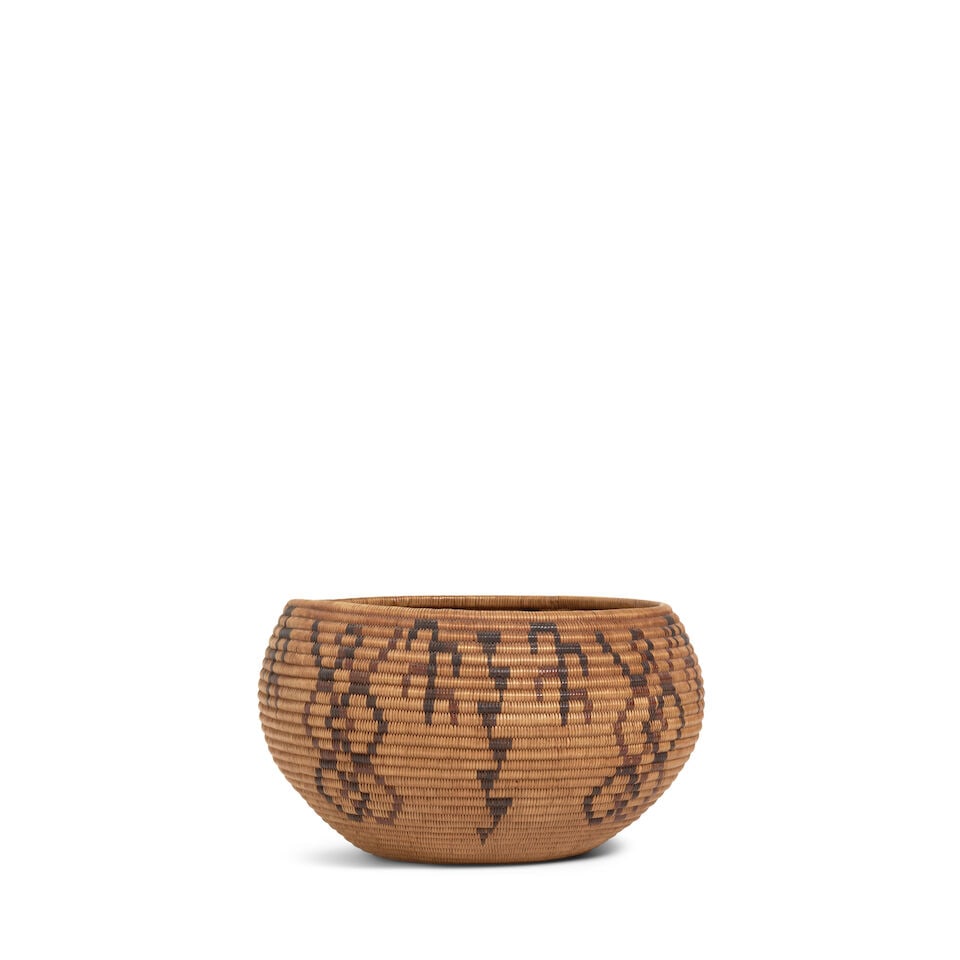 A Washoe polychrome basket, possibly the work of Jennie Bryant Shaw - 2