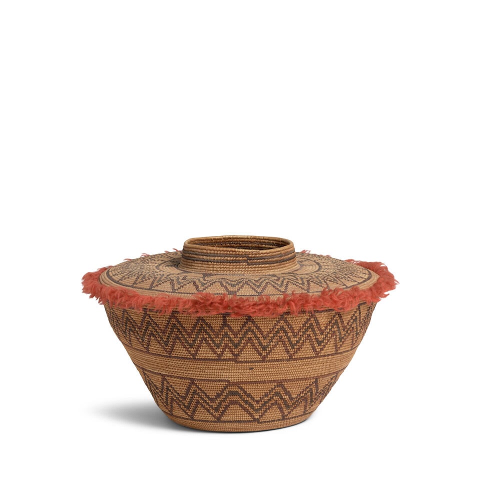 A Yokuts polychrome bottleneck basket - 2