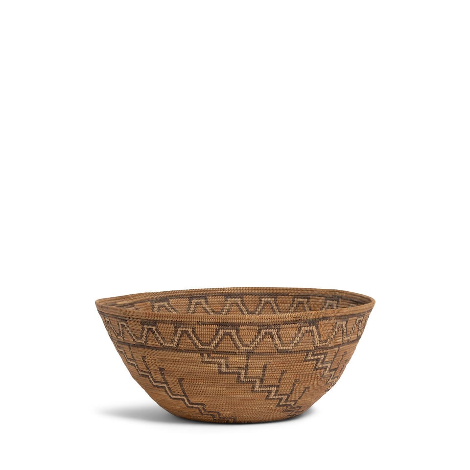 A Chumash polychrome basket - 2