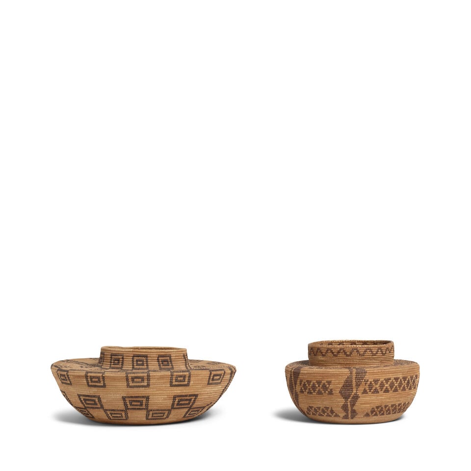 Two Western Mono bottleneck baskets - 3
