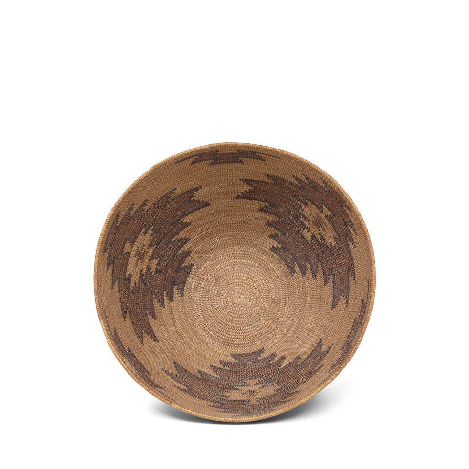 A Panamint Shoshone (Timbisha) polychrome basket - 2