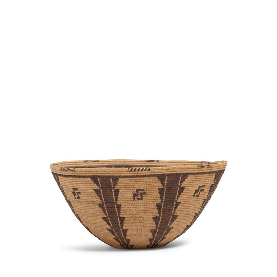 A Panamint Shoshone (Timbisha) polychrome basket - 2