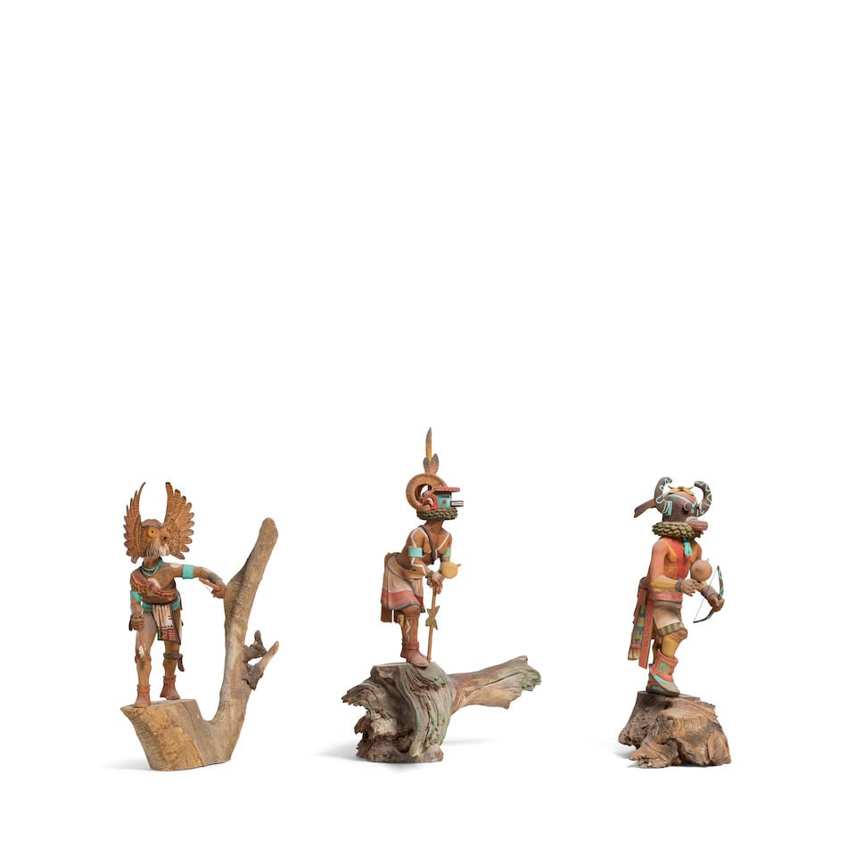 Three Loren Phillips katsina carvings - 3