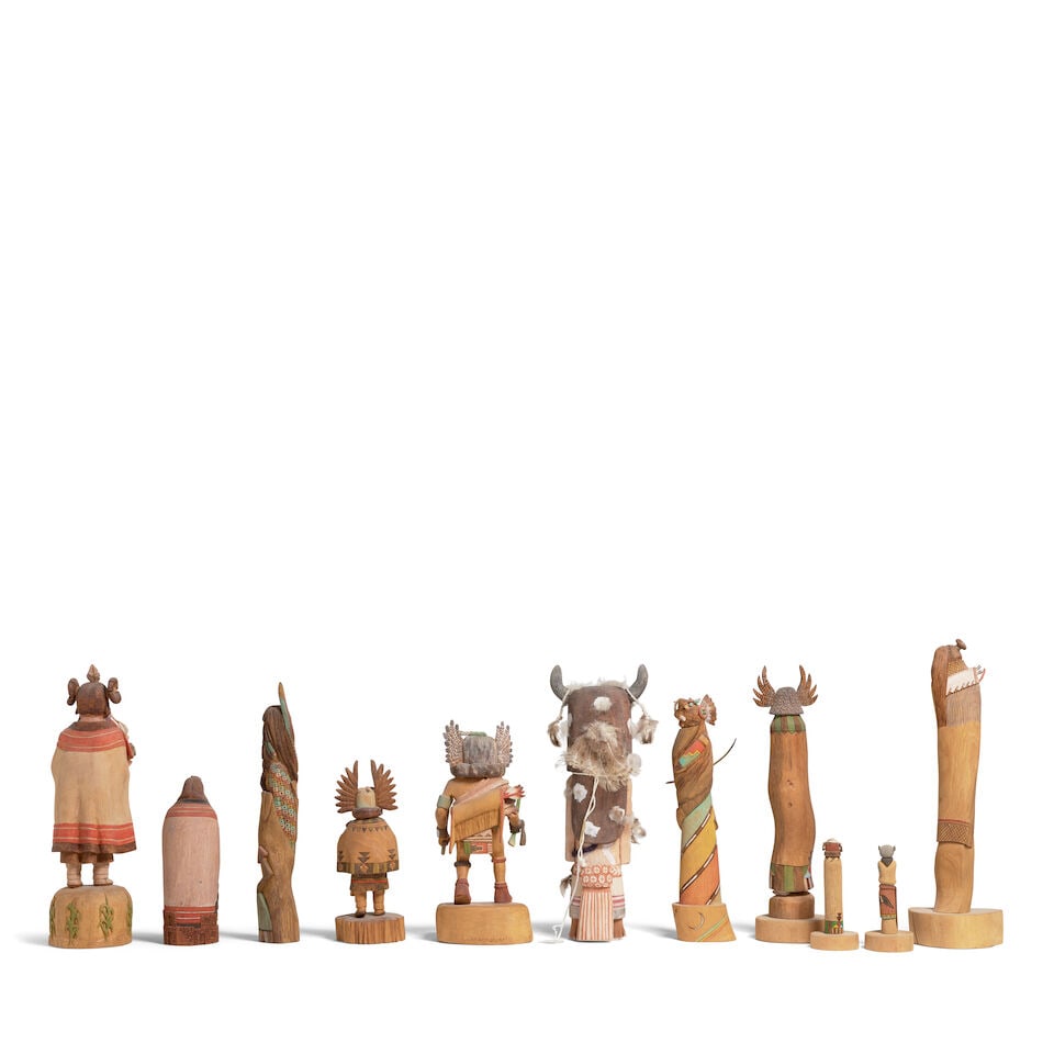 A grouping of eleven modern Hopi katsina figures - 2