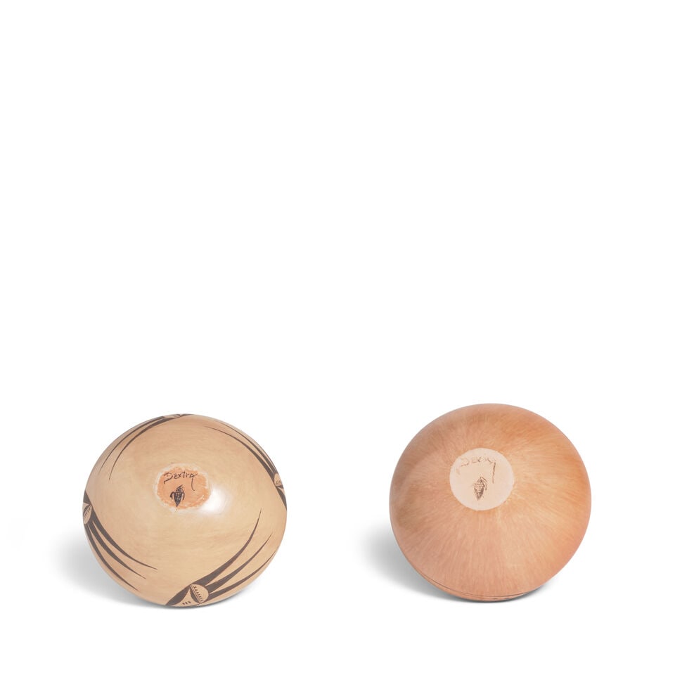 Two Dextra Quotskuyva Nampeyo petite polychrome jars - 3