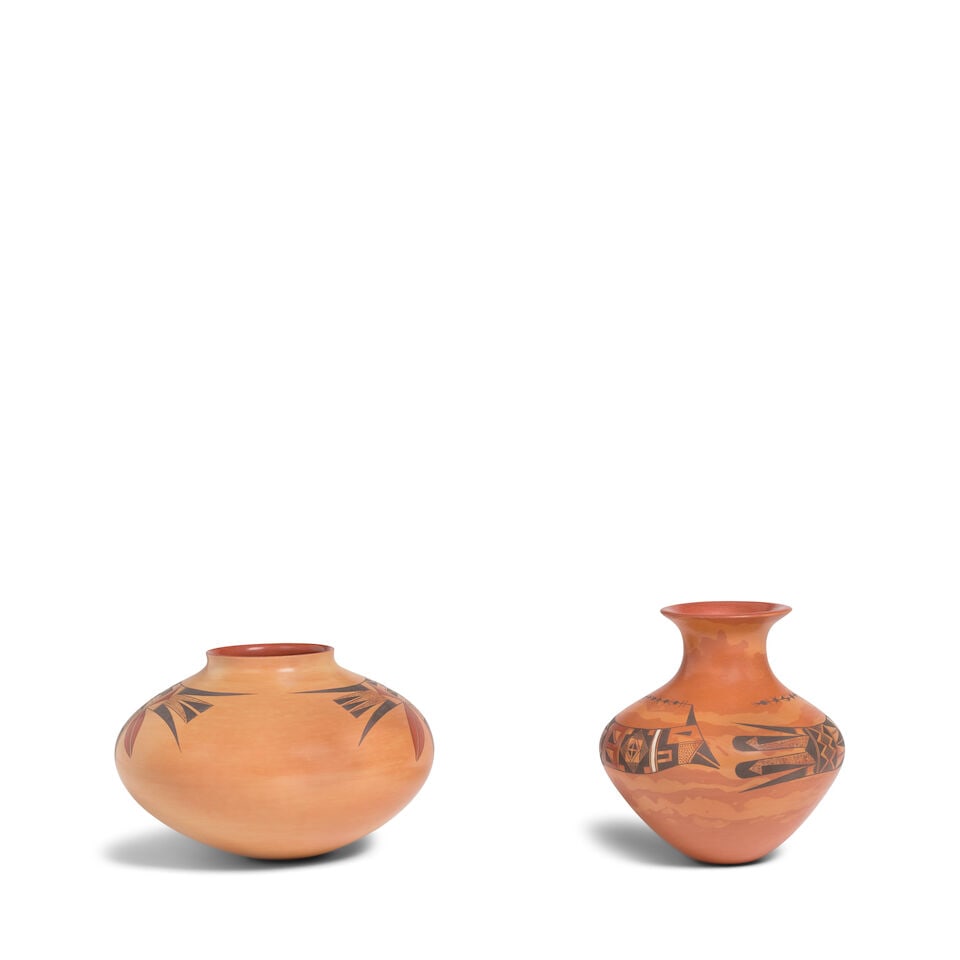 Two Loren Ami polychrome pottery vessels - 2