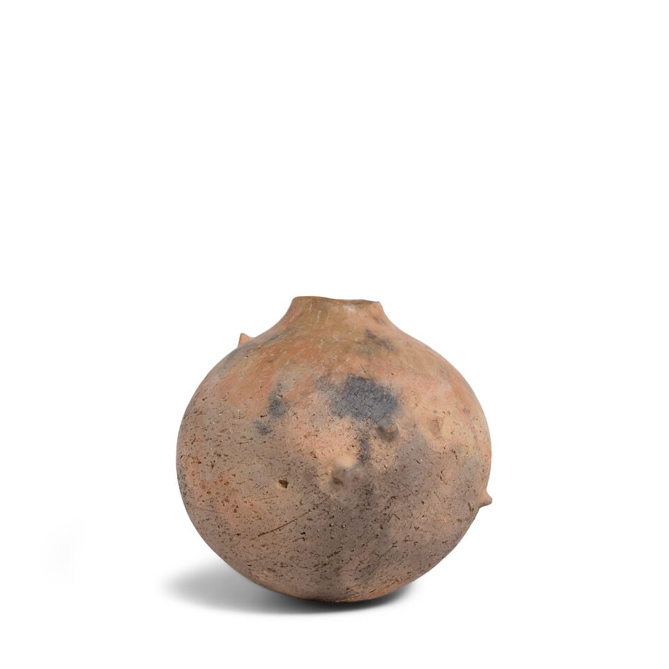A Rick Dillingham buffware pottery jar - 3